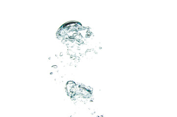 Fototapeta na wymiar Big Bubbles Isolated on White