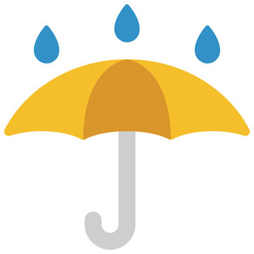 Raining On Umbrella Icon