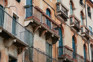 classic old Italian balconies