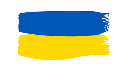 Ukrainian national flag in grunge style