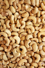 Homemade Roasted and Salted Cashews background