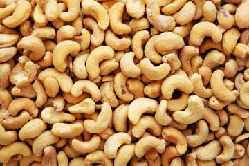 Homemade Roasted and Salted Cashews background