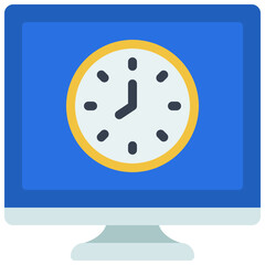 Computer Clock Icon