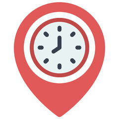 Time Location Icon
