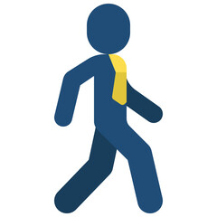 Walking Business Person Icon