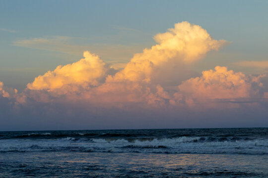 Clouds in the sunset. Costa Rica