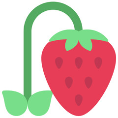 Fototapeta premium Grow Strawberry Icon