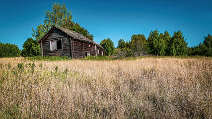 Obraz premium houses in an abandoned village