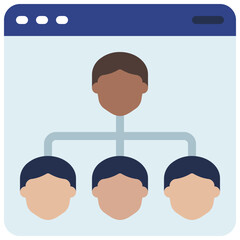 Online Hierarchy Icon