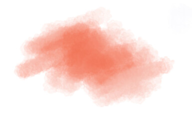 orange pencil spot on a white background