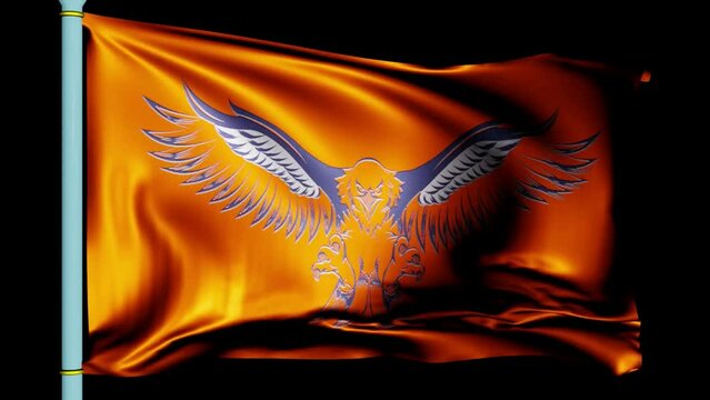 Eagle - flag - wind ,