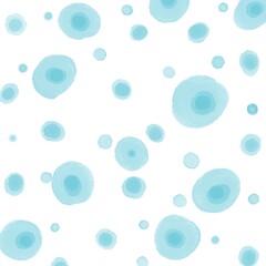 Abstract blue and white watercolour dots background 