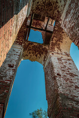 interior of the old bell tower