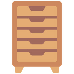 Tall Drawer Unit Icon