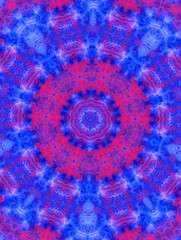 Obraz premium Kaleidoscope Background Blue, White And Purple Textured Background