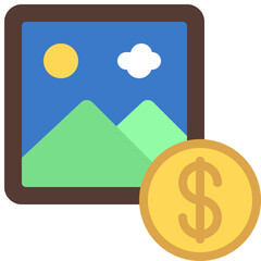 Stock Photography Sales Icon