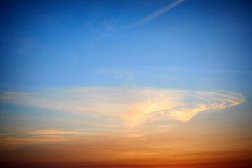 Naklejka na ściany i meble Sunset sky