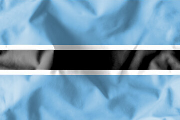 State flag of Botswana. Flag of Botswana is one of the state symbols of the Republic of Botswana