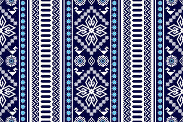 Geometric ethnic oriental traditional art pattern.Figure tribal embroidery style.Design for background,wallpaper,clothing,wrapping,fabric,element,,vector illustration.