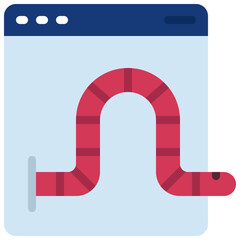 Website Worm Icon