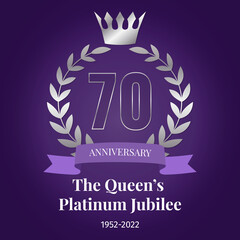 The Queen Platinum Jubilee - obrazy, fototapety, plakaty