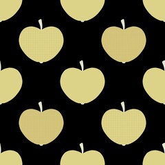 Autumn seamless apples pattern for fabrics and textiles and packaging 