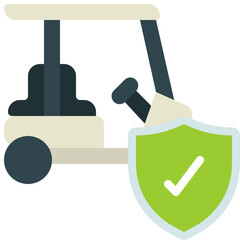 Golf Cart Safety Icon