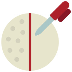 Drawing Line On Ball Icon