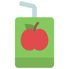 Apple Juice Box Icon