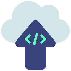 Cloud Code Upload Icon
