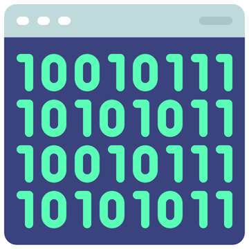 Binary Code Website Icon