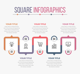 Square Infographics (5 Steps)