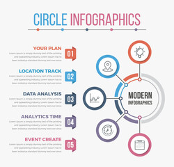 Modern Circle Infographics