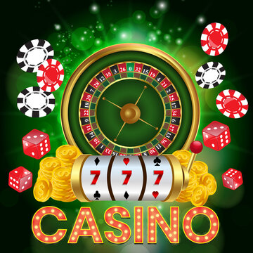 Realistic casino luxury background vector illustration 