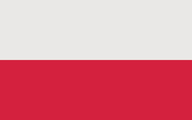 Flag of Poland. Polish national symbol in official colors. Template icon. Abstract vector background