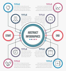 Abstract Business Circle Infographics