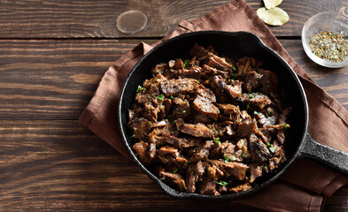 Slow cooked pulled beef