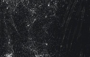 Grunge Black and White Distress Texture.Dust Overlay Distress Grain ,Simply Place illustration over any Object to Create grungy Effect.
