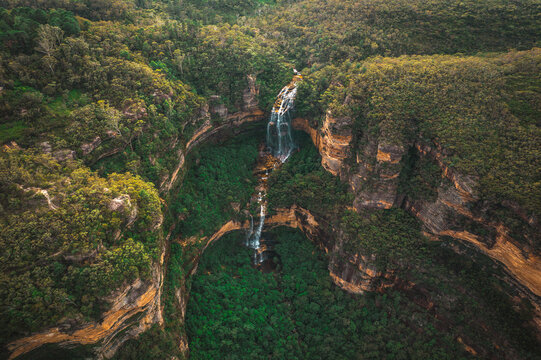 Wentworth Falls in the Blue Mountains, NSW, Australia