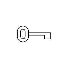 Key Thin Line Icon Vector Illustration Logo Template. Suitable For Many Purposes.