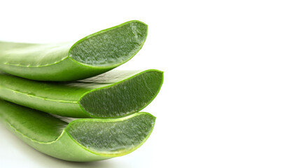 Aloe vera tree isolated on white background.