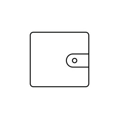 Wallet, Saving, Money Thin Line Icon Vector Illustration Logo Template. Suitable For Many Purposes.