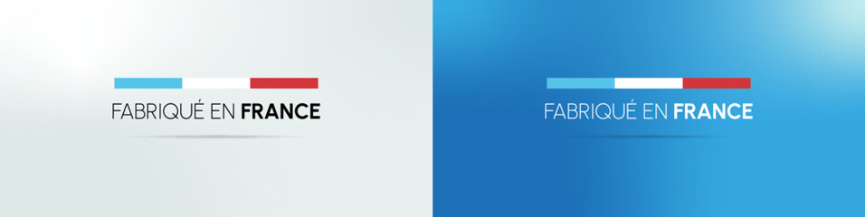 Fabriqué en France - Logo / Label / Sticker - Vecteur
