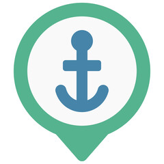 Anchor Boat Dock Icon