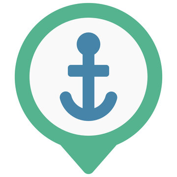Anchor Boat Dock Icon
