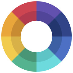 Obraz premium Colour Wheel Icon
