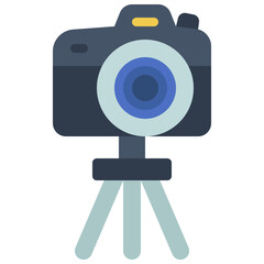 DSLR On Tripod Icon