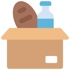 Food Donation Box Icon