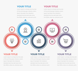 Naklejka premium Modern Circle Infographics