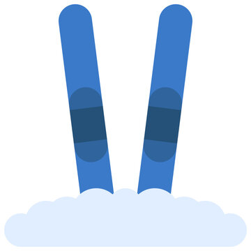 Snow Skis Icon